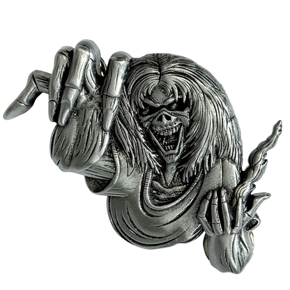 Grand pin's officiel Iron Maiden The Number of the Beast représentant Eddie | Large official Iron Maiden The Number of the Beast Eddie pin badge
