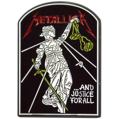Pin's Metallica - ...And Justice for All - badge métallique officiel Rock Off