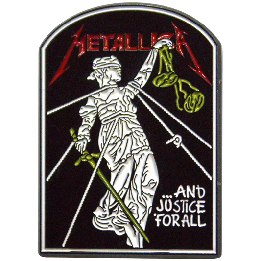 Pin's Metallica - ...And Justice for All - badge métallique officiel Rock Off