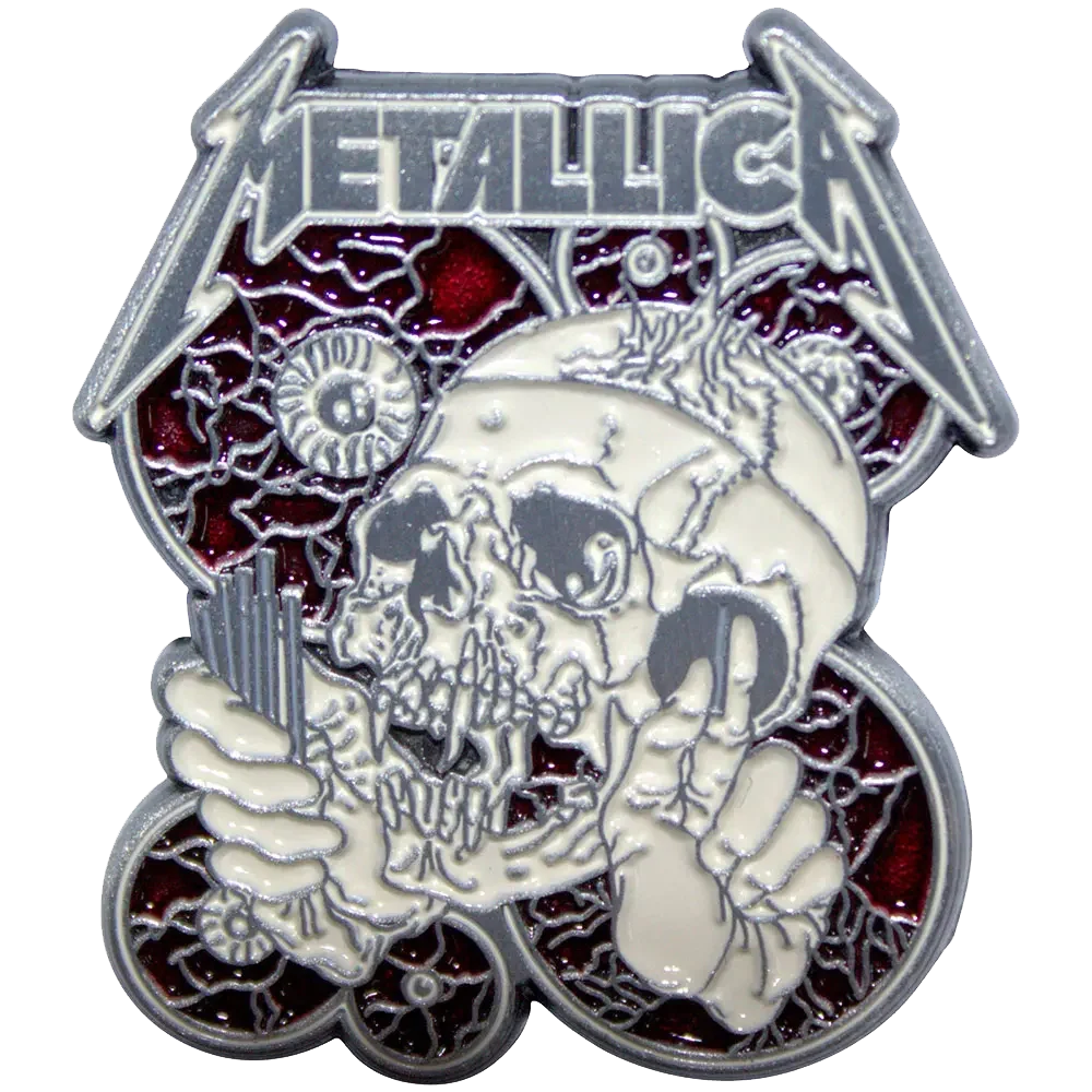 Pin's Metallica - The Shortest Straw - badge métallique officiel Rock Off