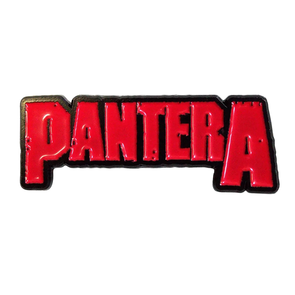 Pin Pantera rouge et noir - badge métallique officiel Rock Off