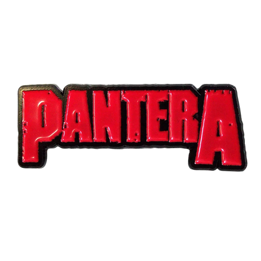 Pin's Pantera rouge et noir - badge métallique officiel Rock Off