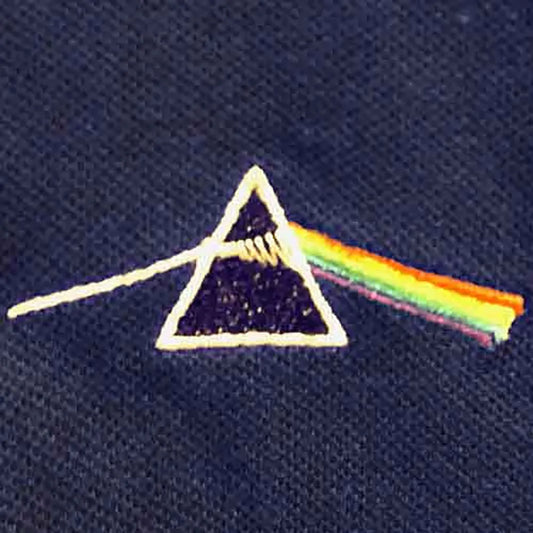 Broderie Dark Side of the Moon prisme arc-en-ciel brodé | Dark Side of the Moon embroidered rainbow prism
