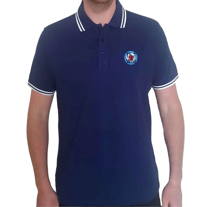 Polo The Who Target bleu marine avec logo brodé | The Who Target navy blue polo shirt with embroidered logo