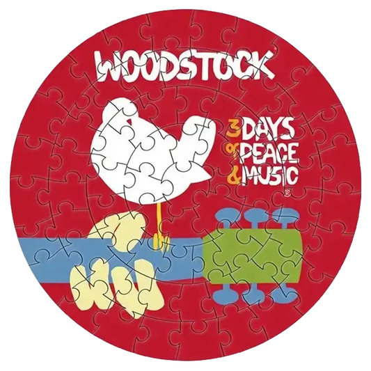 Puzzle Woodstock assemblé | Woodstock puzzle assembled