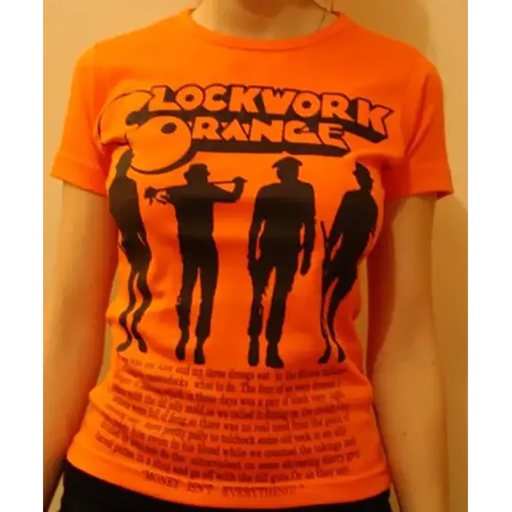 T-shirt Femme Orange mécanique