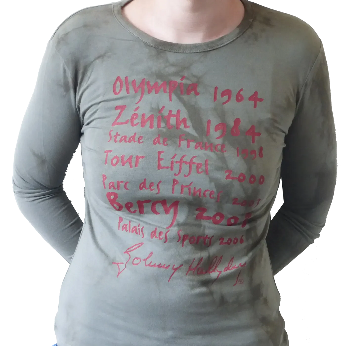 T-shirt Femme Johnny Hallyday - Tournées [manches longues]