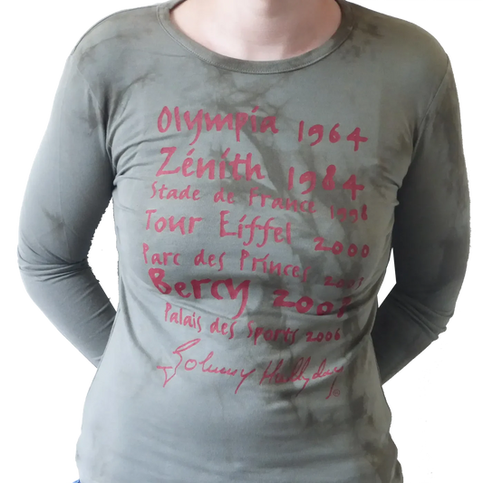 T-shirt Femme Johnny Hallyday - Tournées [manches longues]