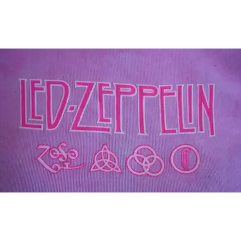 T-shirt Femme Led Zeppelin [Liquid Blue] (gros plan)