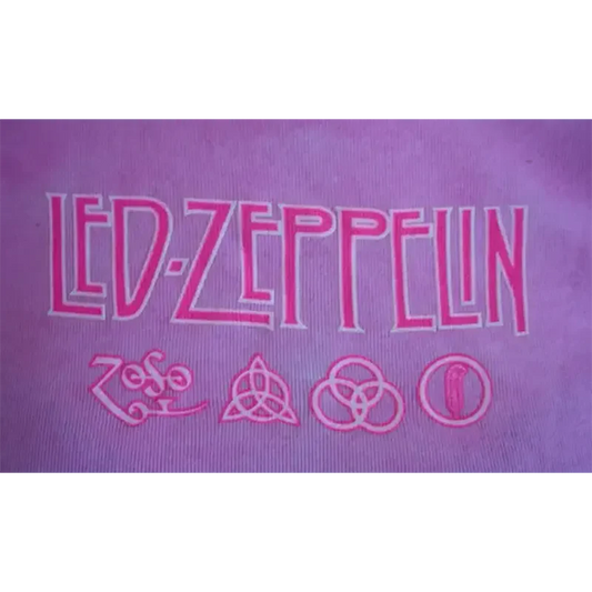 T-shirt Femme Led Zeppelin [Liquid Blue] (gros plan)