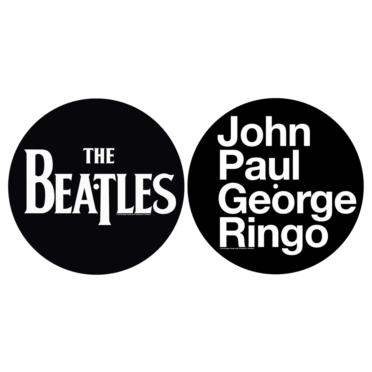 Feutrine vinyle Beatles [Names] (lot de 2)