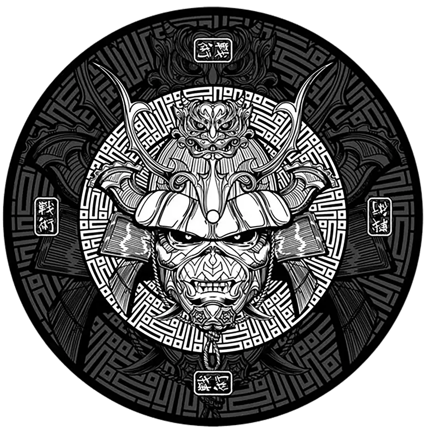 slipmat for vinyl records Iron Maiden 1 - Samourai