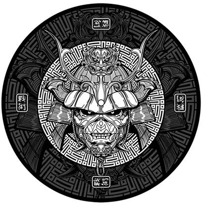 slipmat for vinyl records Iron Maiden 1 - Samourai