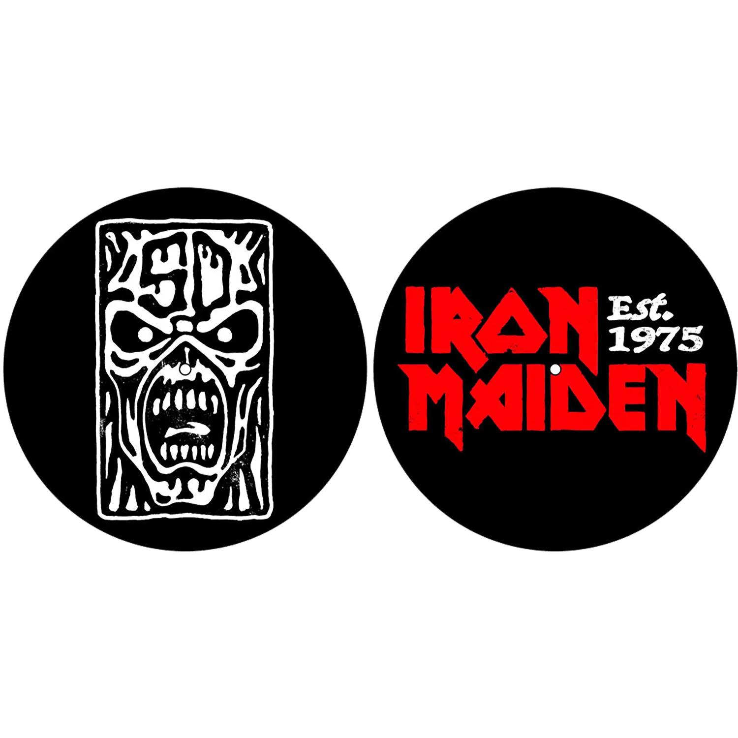 Feutrine vinyle Iron Maiden [Est. 1975] (lot de 2) | Iron Maiden [Est. 1975] vinyl felt (set of 2)