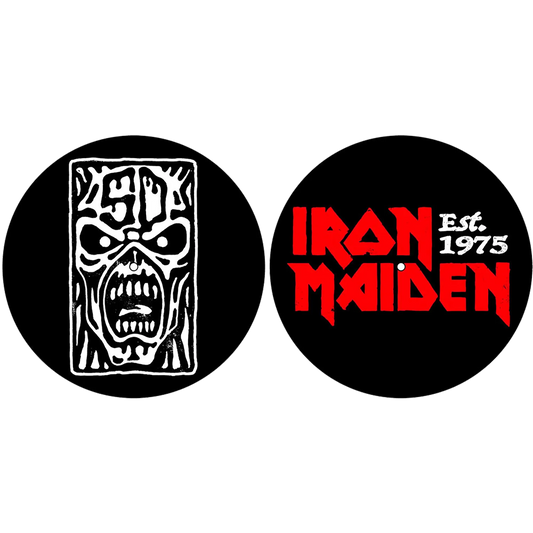 Feutrine vinyle Iron Maiden [Est. 1975] (lot de 2) | Iron Maiden [Est. 1975] vinyl felt (set of 2)