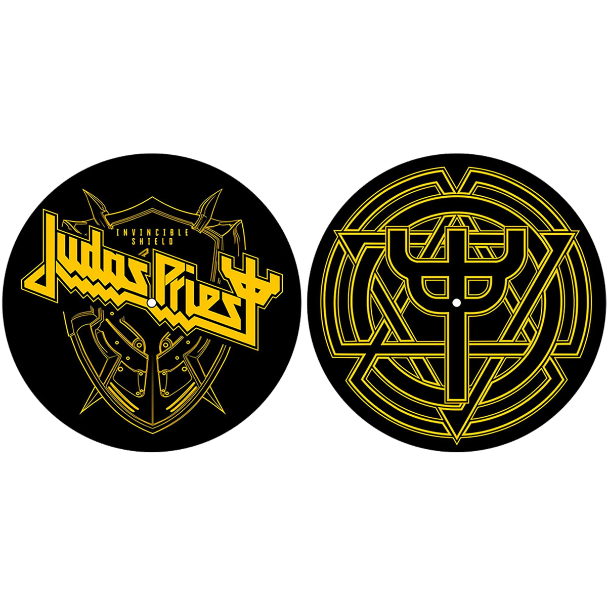 Feutrine vinyle Judas Priest [Invincible Shield] (lot de 2) | Judas Priest [Invincible Shield] vinyl felt (set of 2)
