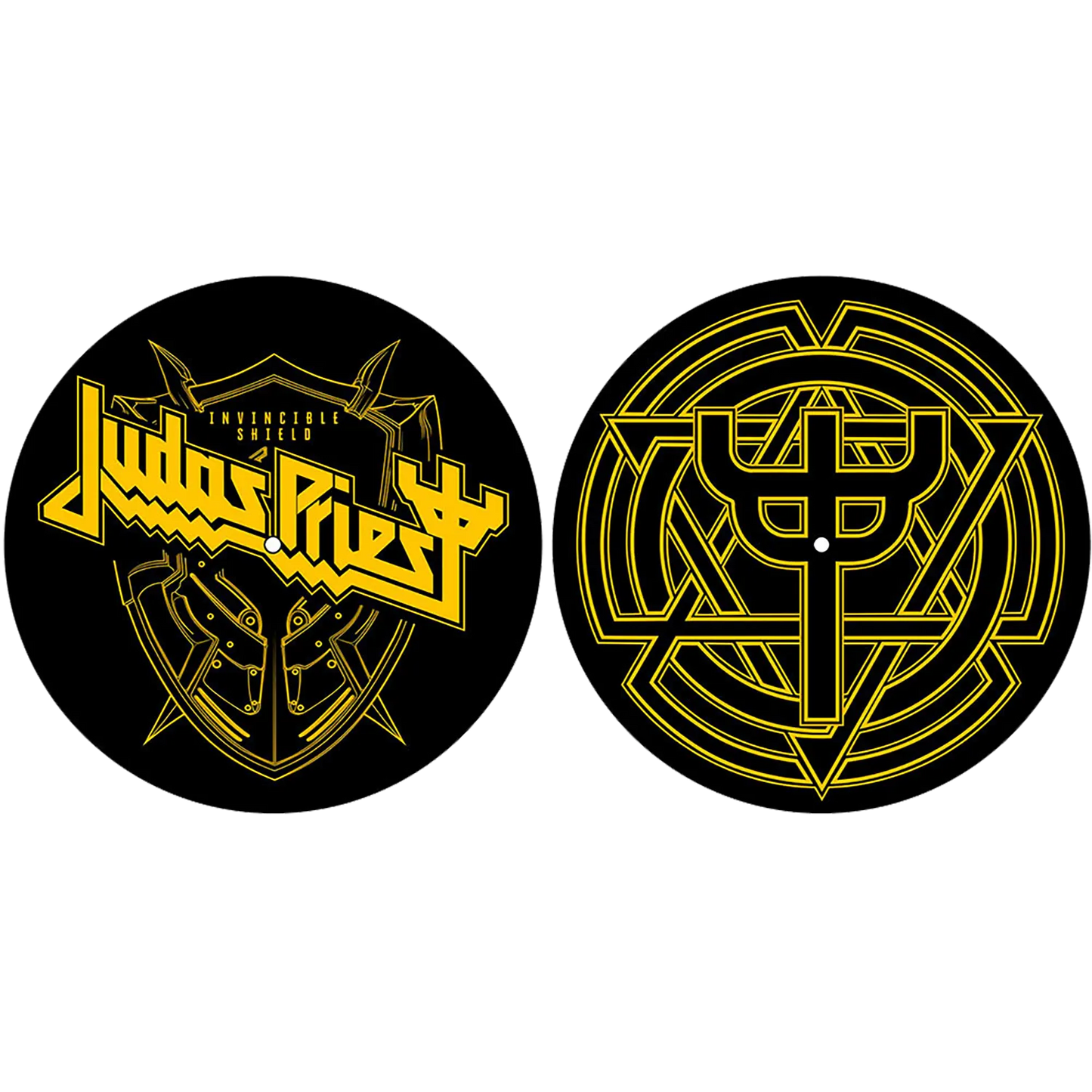 Feutrine vinyle Judas Priest [Invincible Shield] (lot de 2) | Judas Priest [Invincible Shield] vinyl felt (set of 2)