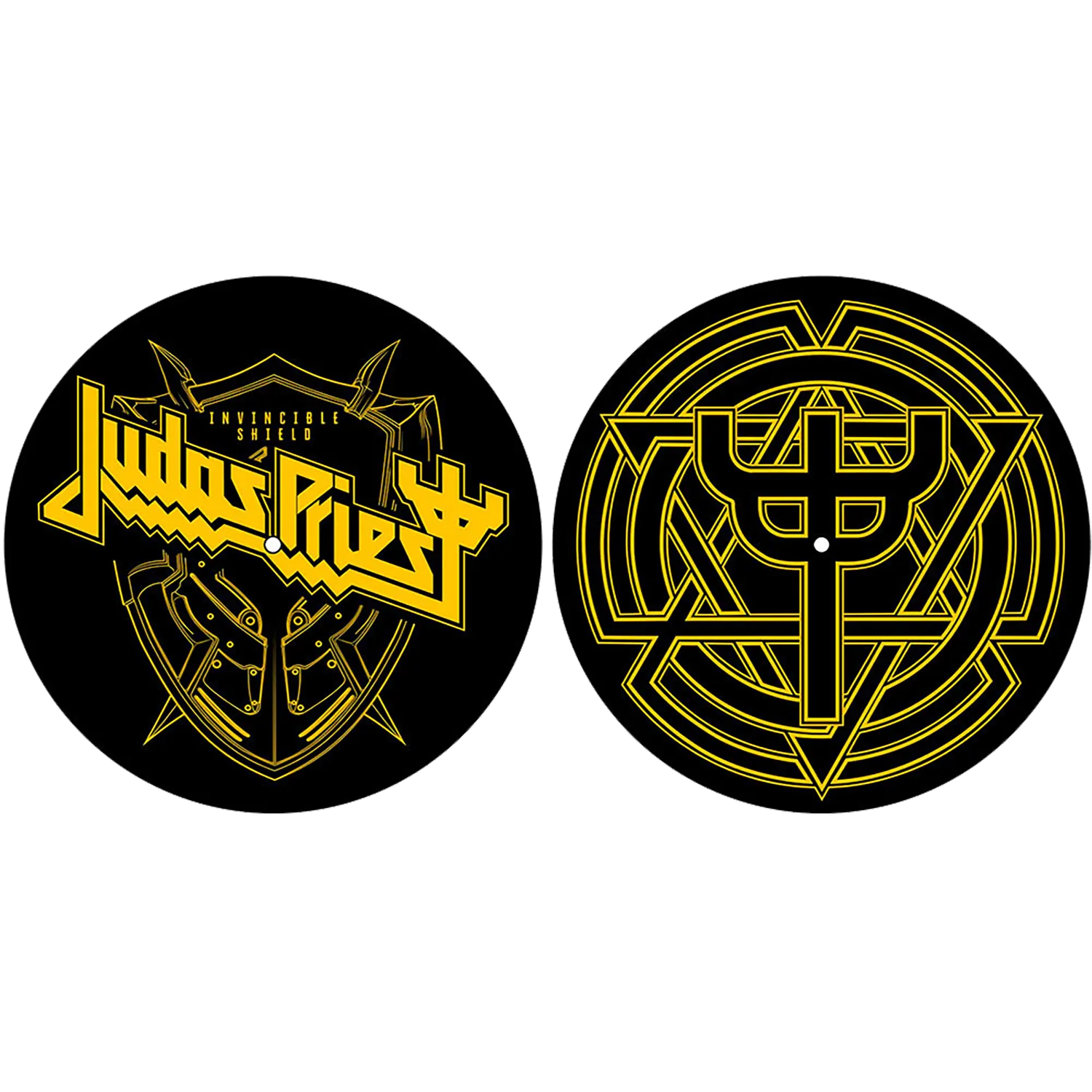Feutrine vinyle Judas Priest [Invincible Shield] (lot de 2) | Judas Priest [Invincible Shield] vinyl felt (set of 2)