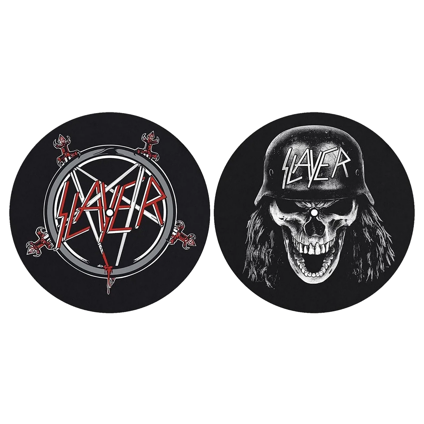 Feutrine vinyle Slayer [Pentagram] (lot de 2)
