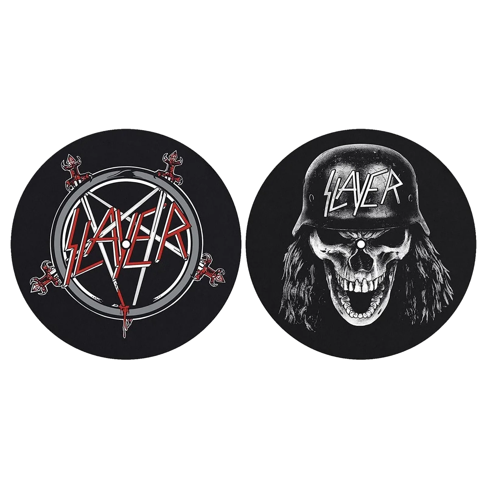 Feutrine vinyle Slayer [Pentagram] (lot de 2)