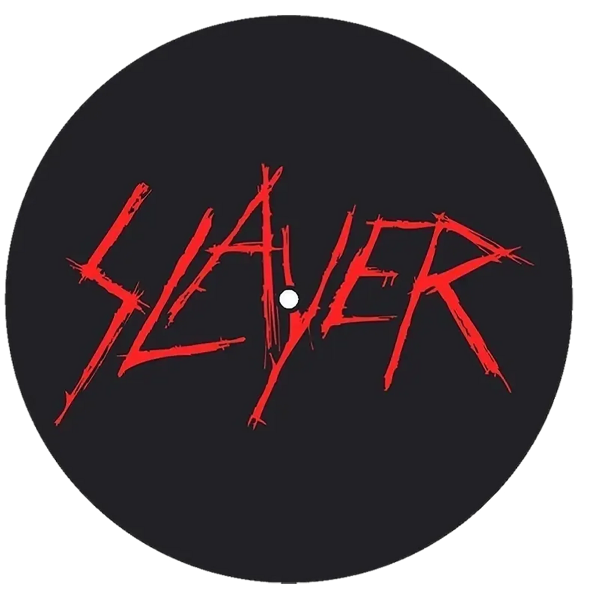 slipmat for vinyl records Slayer 2 - Scratched logo