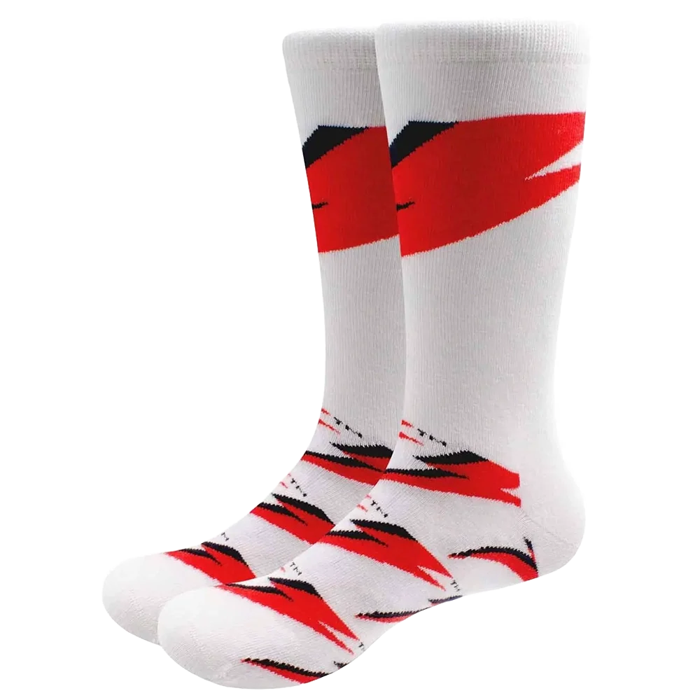Chaussettes David Bowie - Flash (portées)