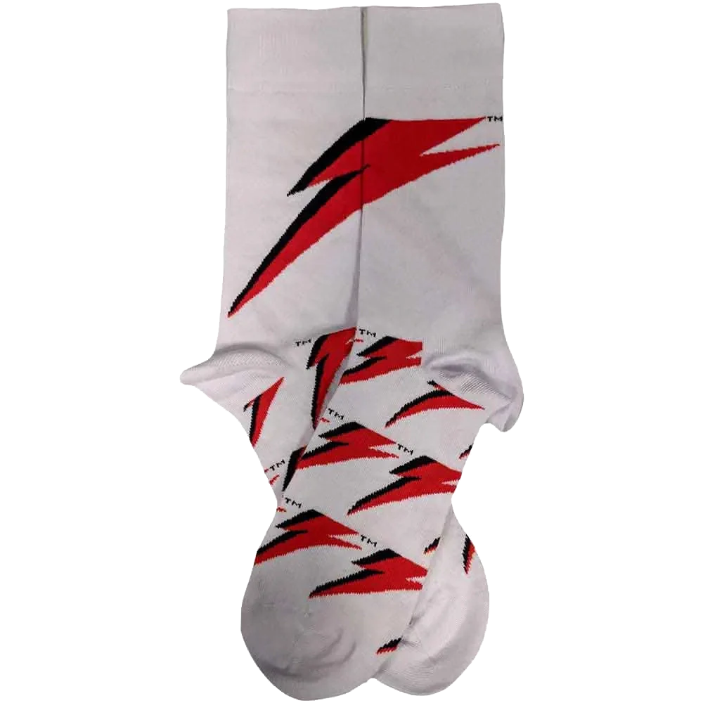 Chaussettes David Bowie - Flash (à plat côté droit)