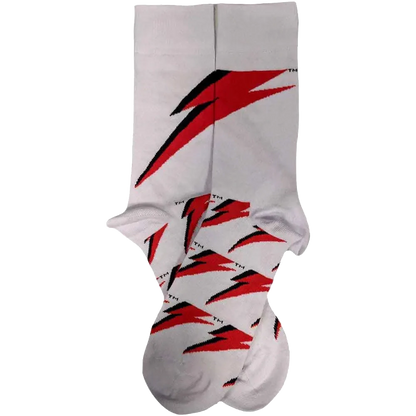 Chaussettes David Bowie - Flash (à plat côté droit)
