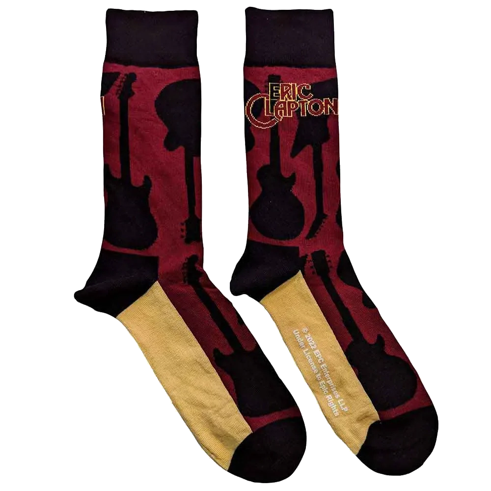 Eric Clapton Socks - Guitar (flat right side)