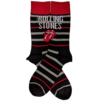 Rolling Stones - Tongue Socks (flat crossed)