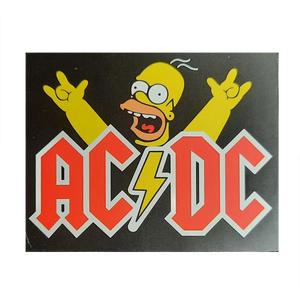 Autocollant AC/DC - Homer