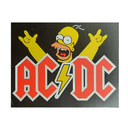 Autocollant AC/DC - Homer