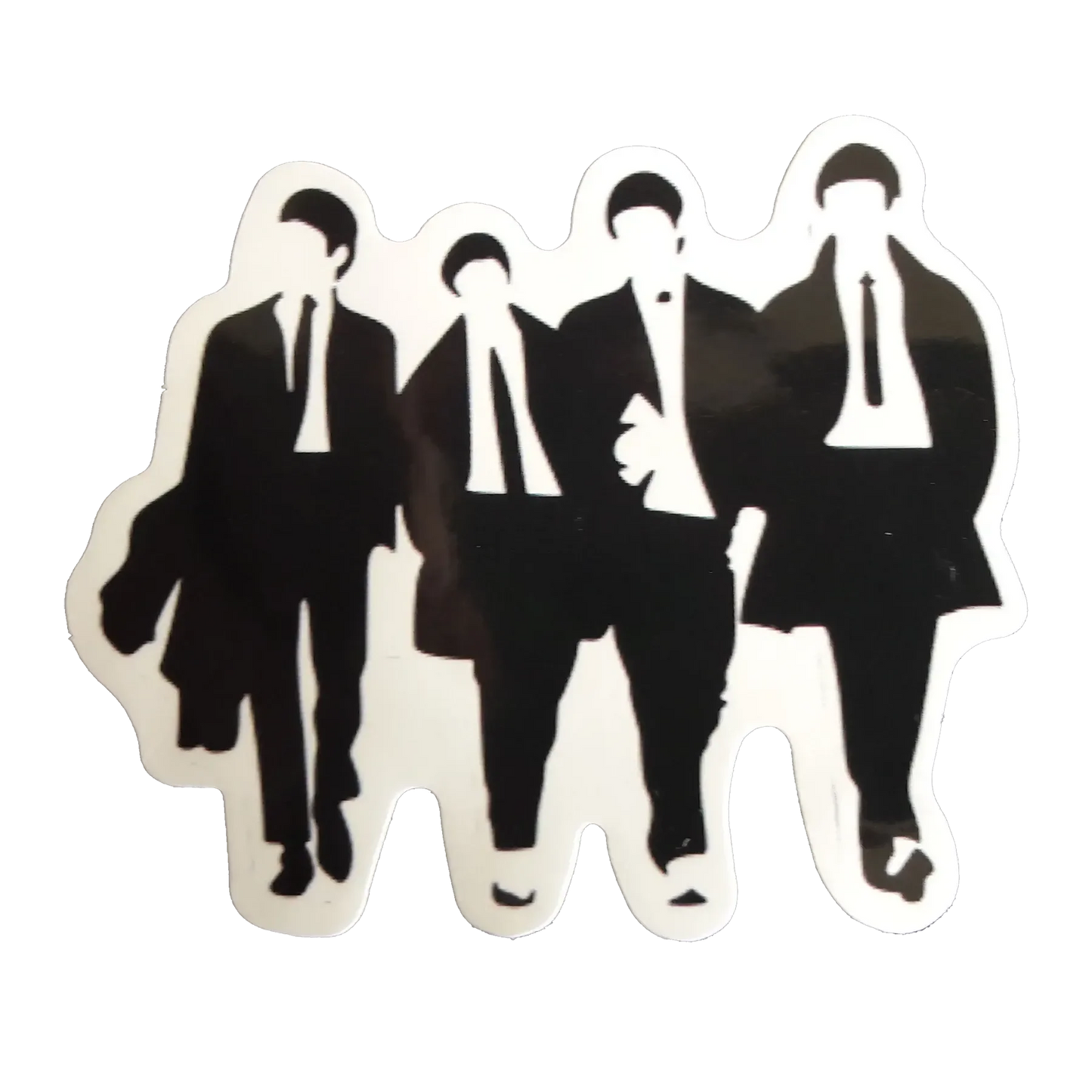 Autocollant Beatles - 4 garçons