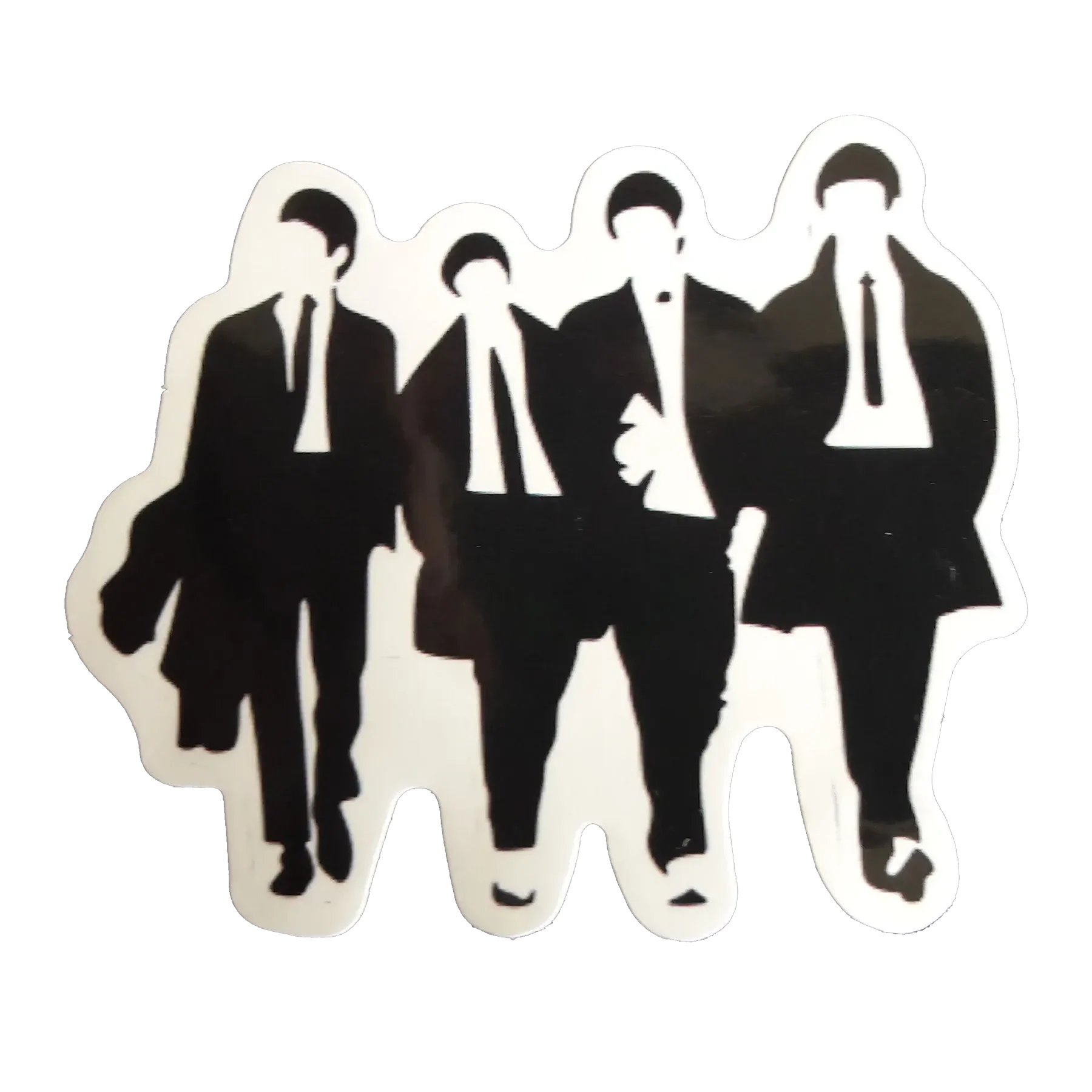 Autocollant Beatles - 4 garçons