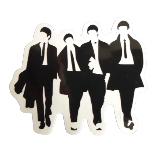 Autocollant Beatles - 4 garçons