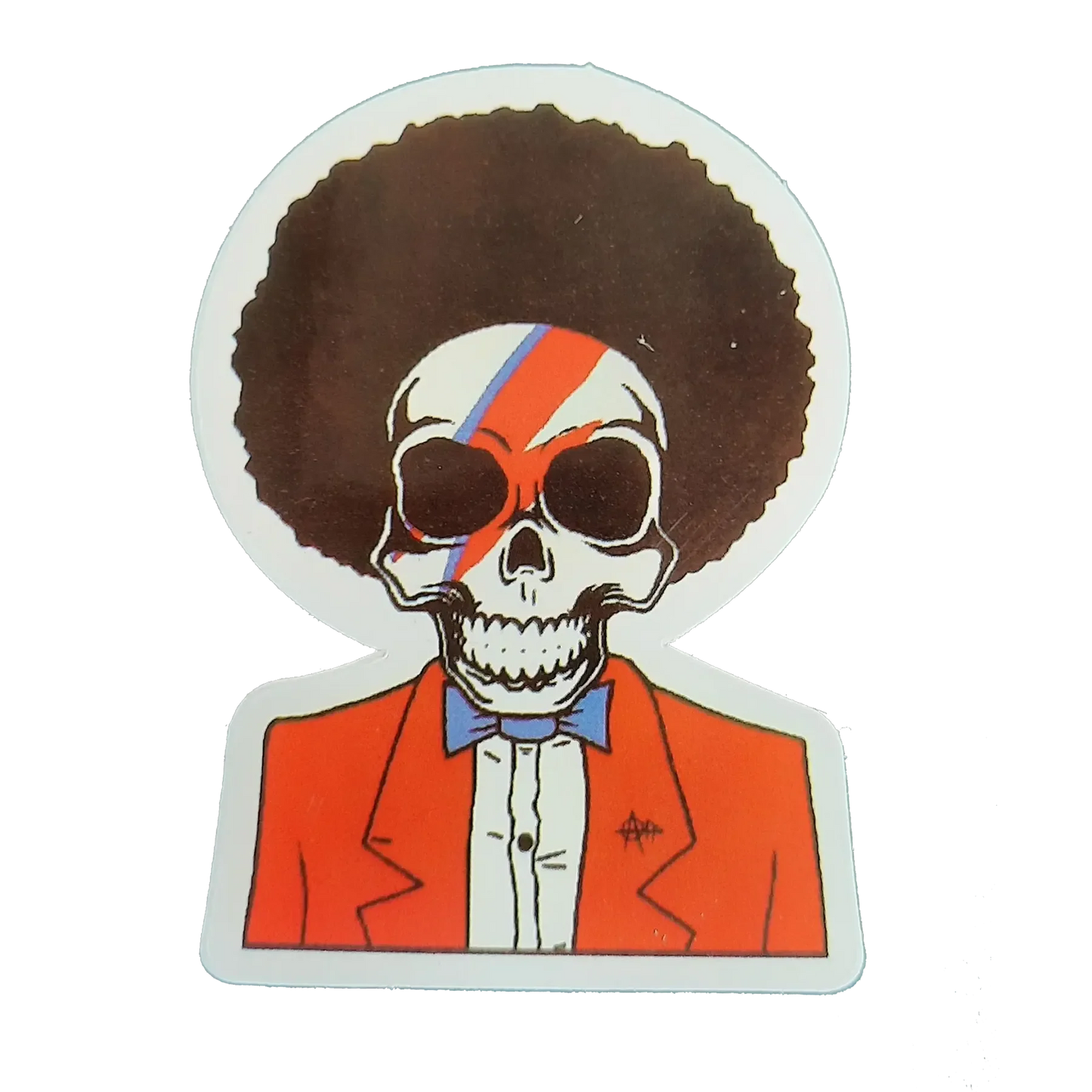 Autocollant David Bowie - Aladdin Sane skull