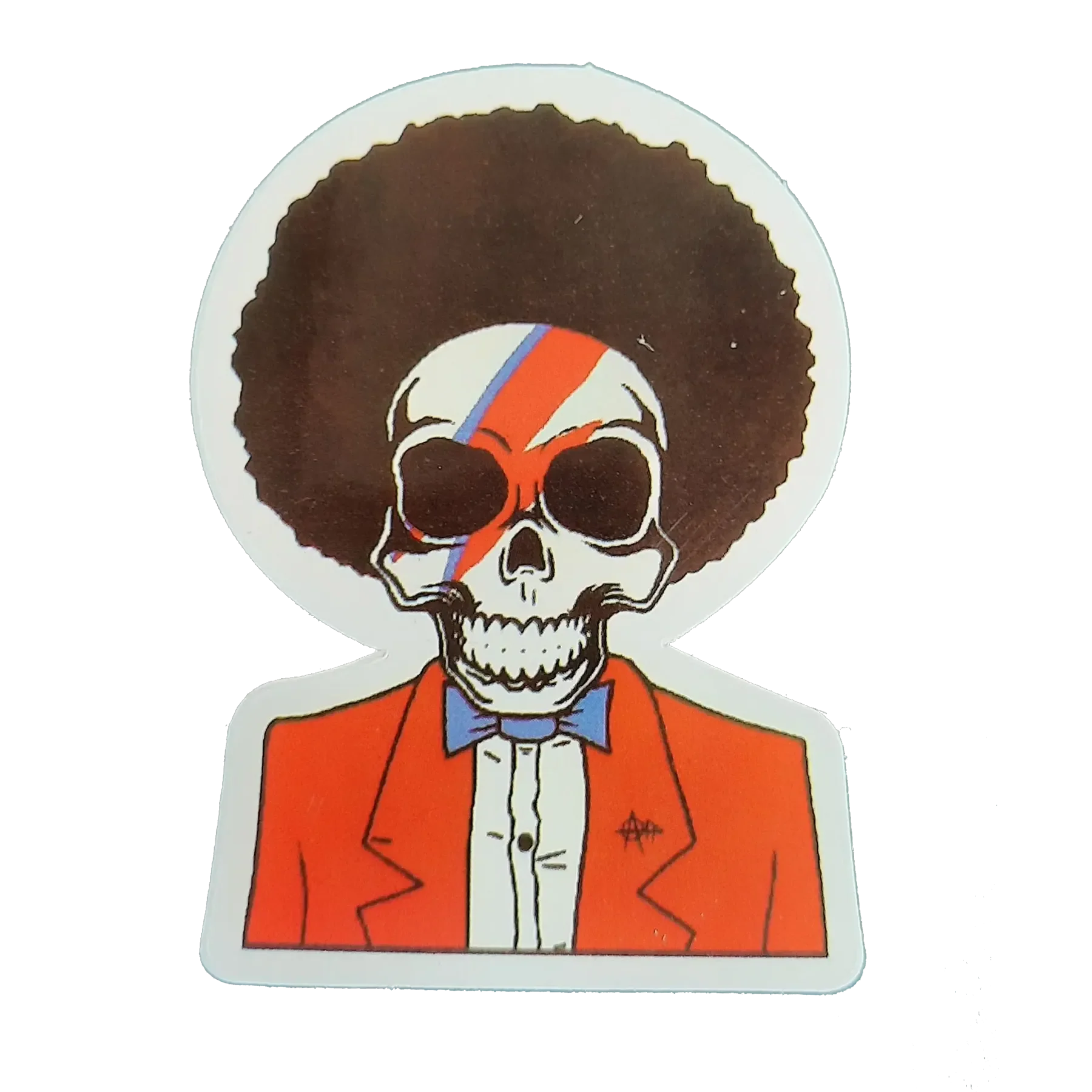Autocollant David Bowie - Aladdin Sane skull
