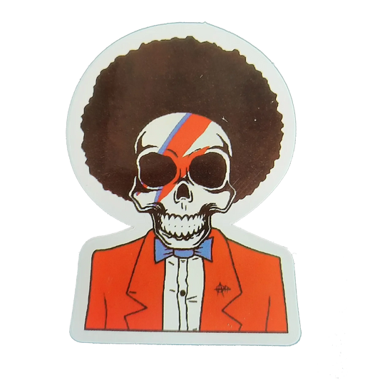 Autocollant David Bowie - Aladdin Sane skull