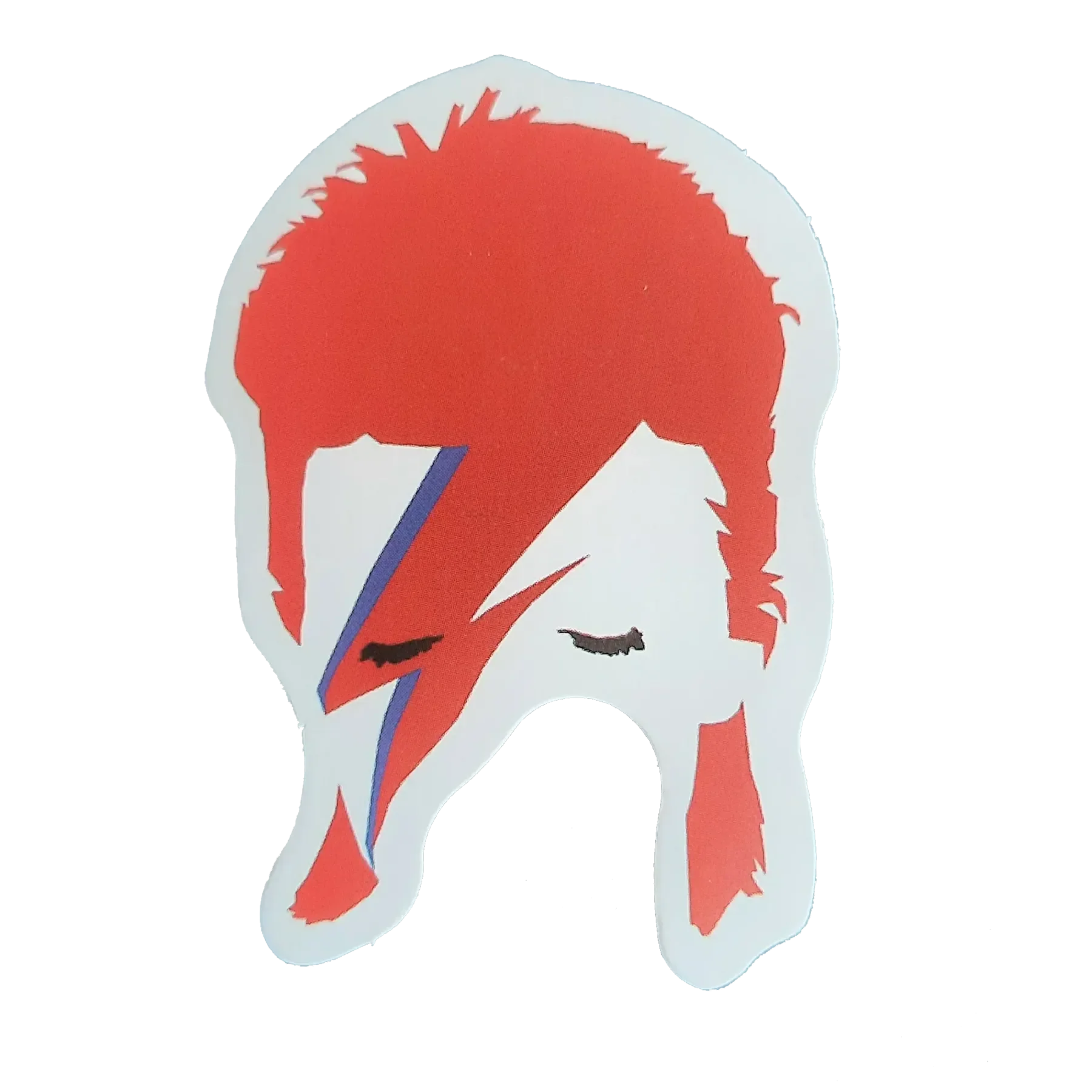 Autocollant David Bowie - Aladdin Sane couleurs