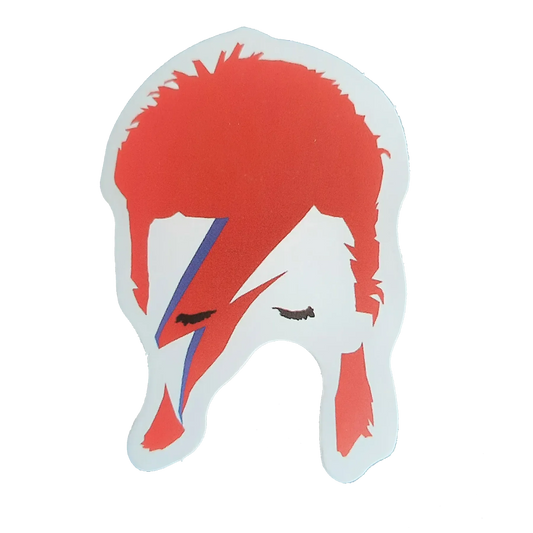 Autocollant David Bowie - Aladdin Sane couleurs