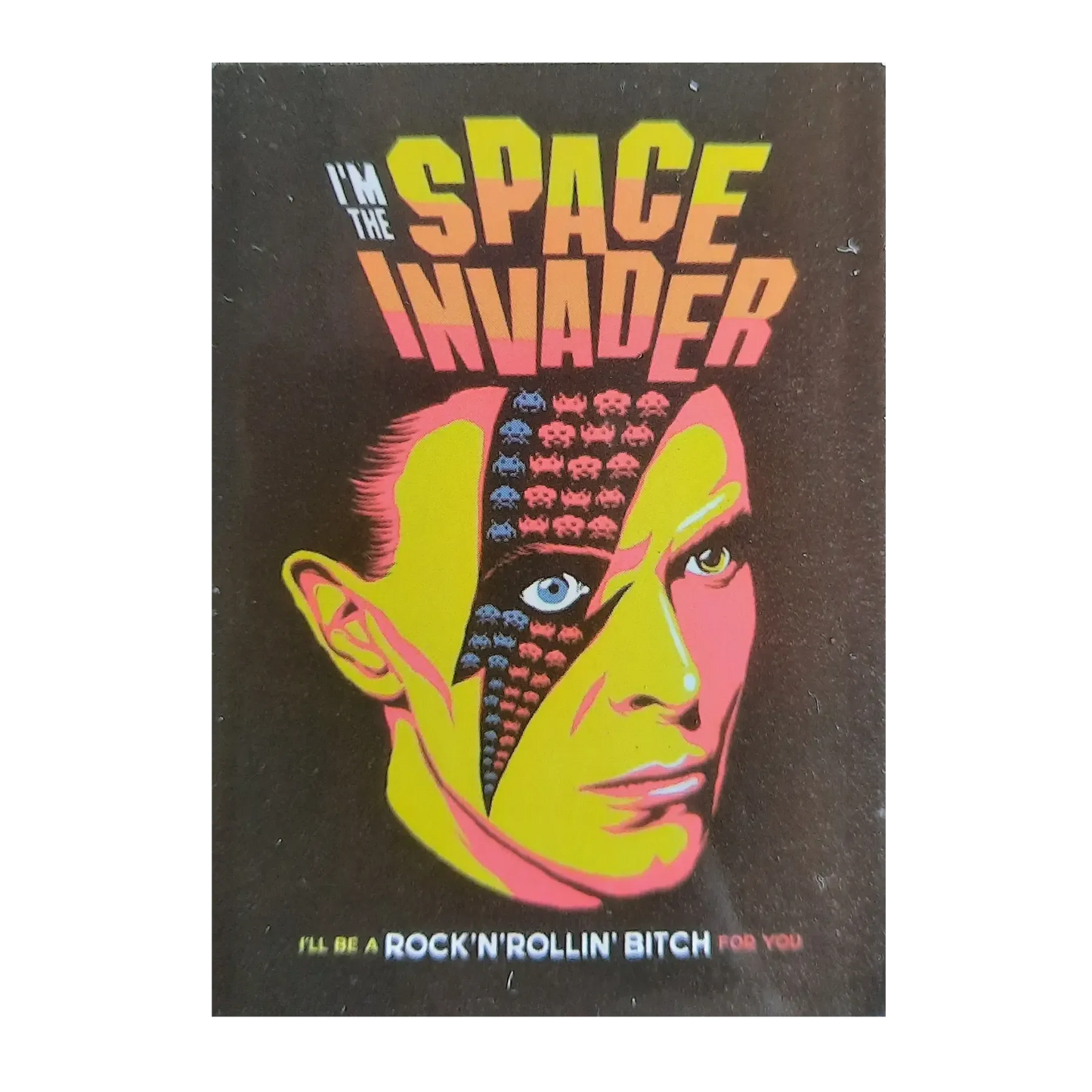 Autocollant David Bowie - Space Invader