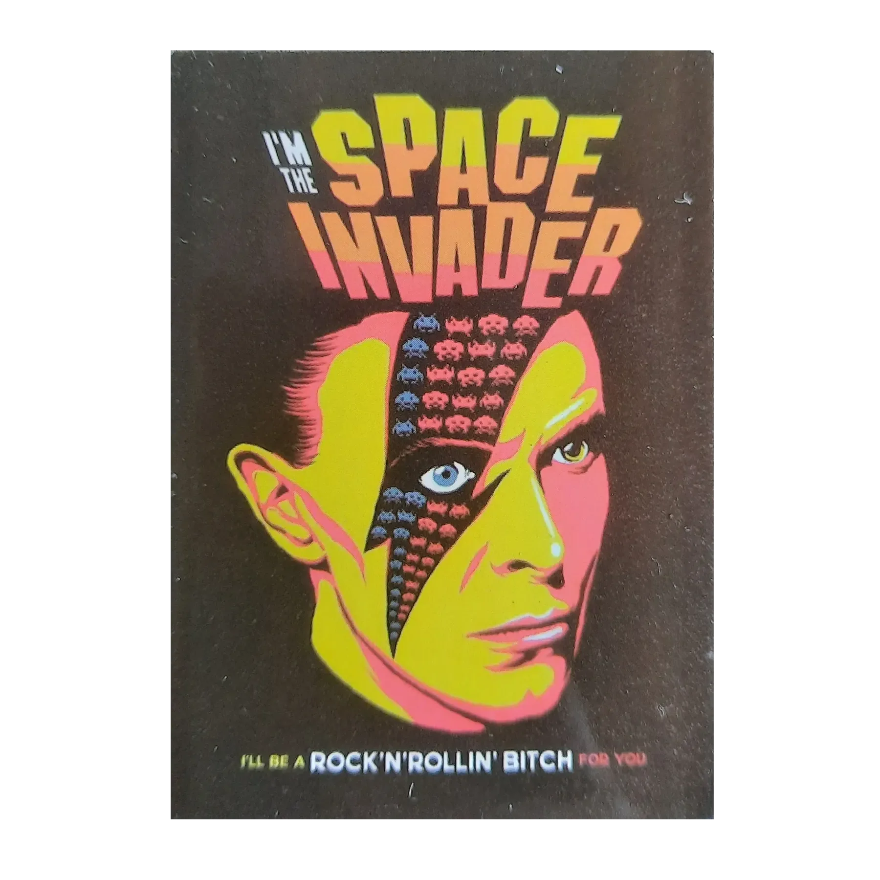 Autocollant David Bowie - Space Invader