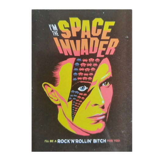 Autocollant David Bowie - Space Invader