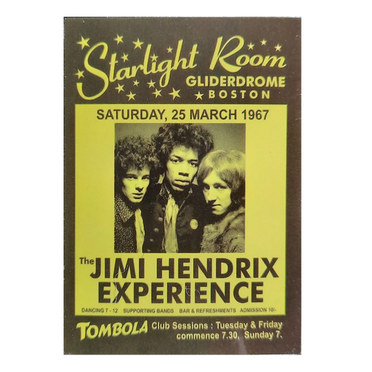 Autocollant Jimi Hendrix Experience at Gliderdrome