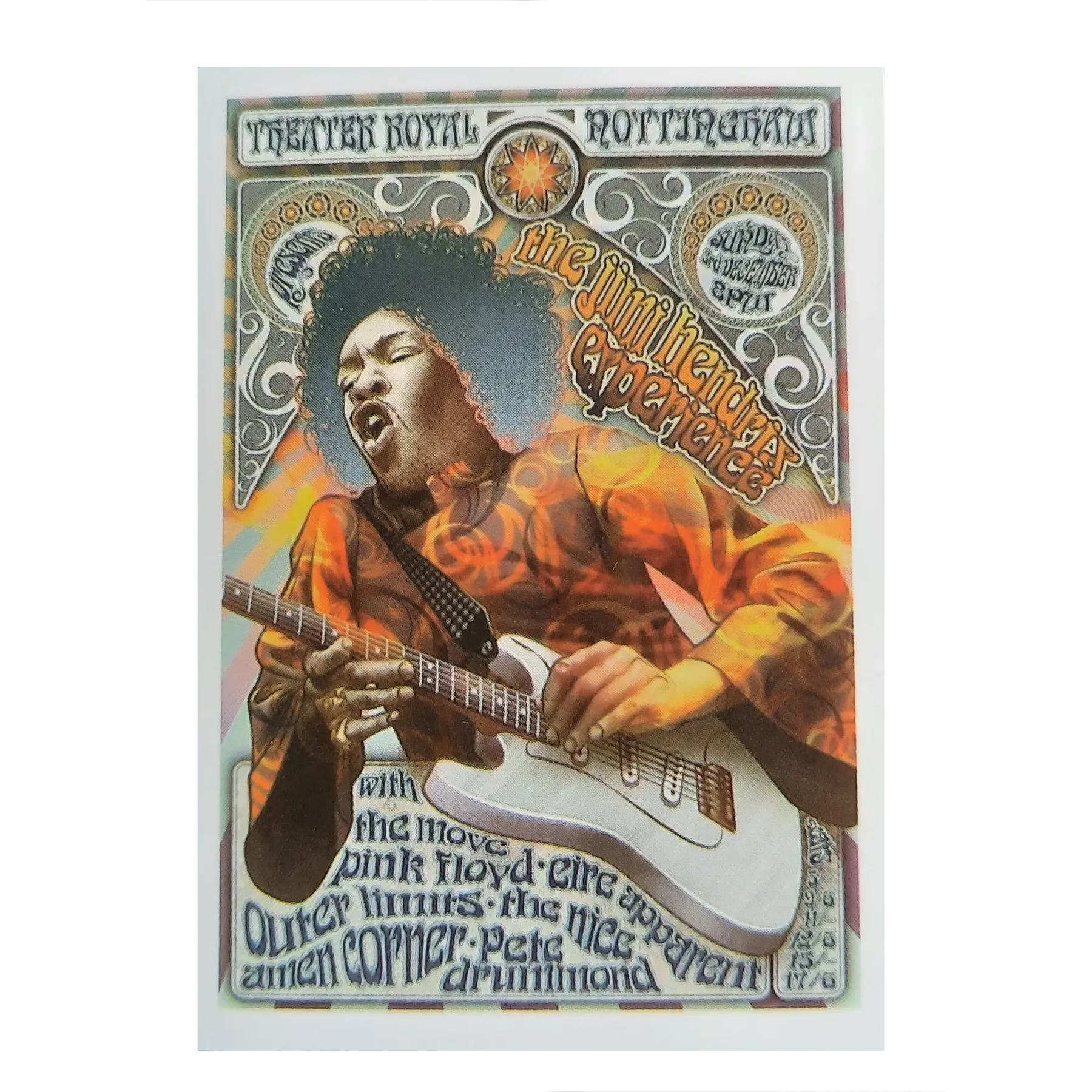 Autocollant Jimi Hendrix Experience at Theater Royal