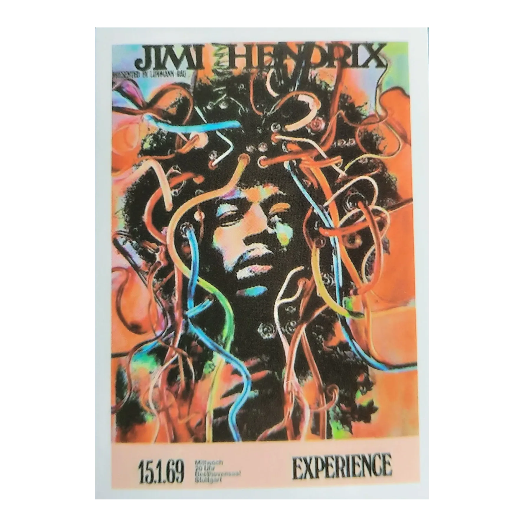 Autocollant Jimi Hendrix - 15.1.69