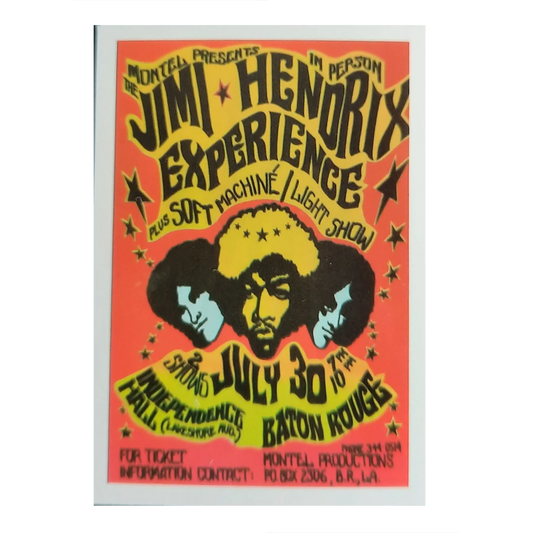 Autocollant Jimi Hendrix Experience at Baton Rouge