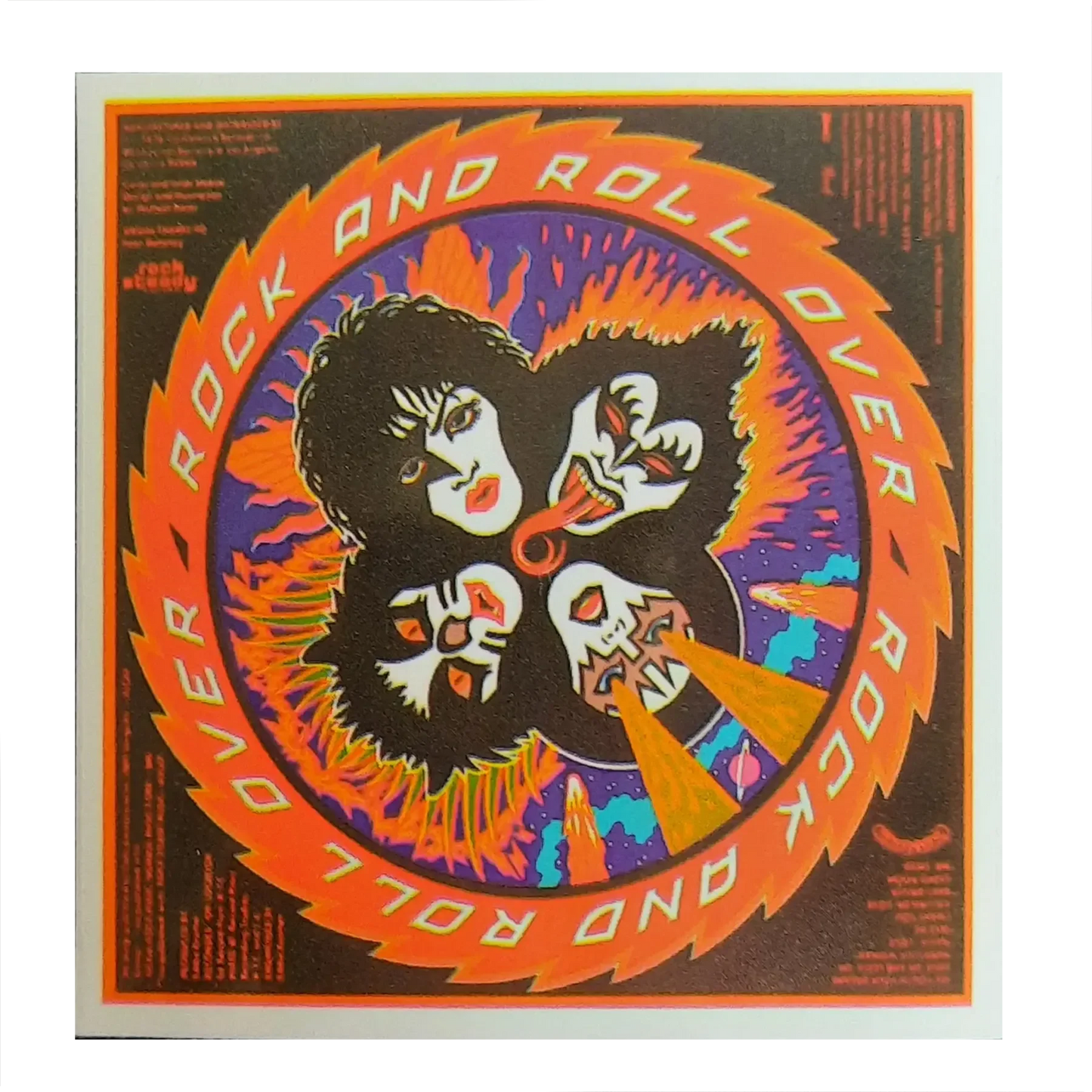 Autocollant Kiss - Rock and Roll Over