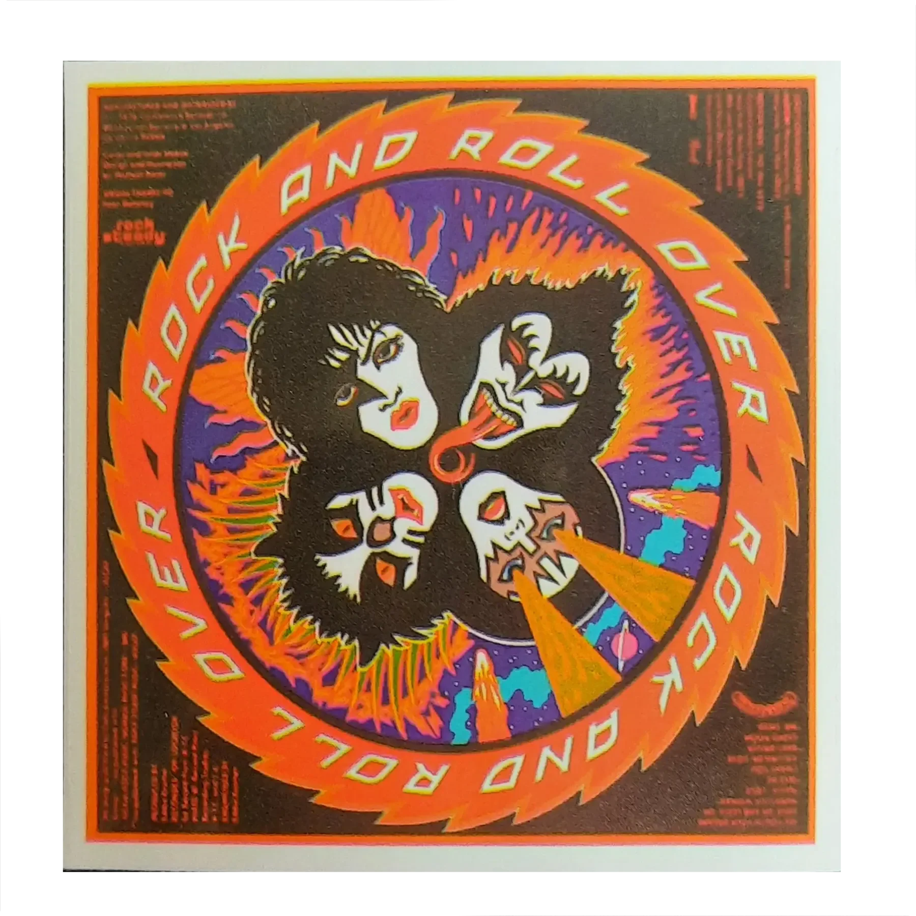 Autocollant Kiss - Rock and Roll Over