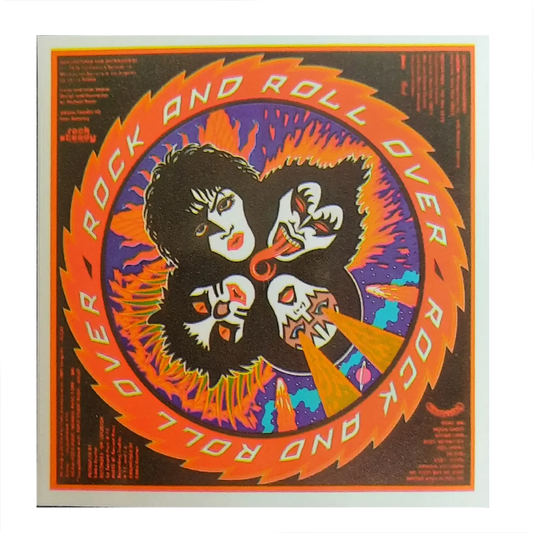 Autocollant Kiss - Rock and Roll Over